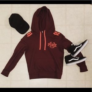 Half-Zip Hoodie by Pink